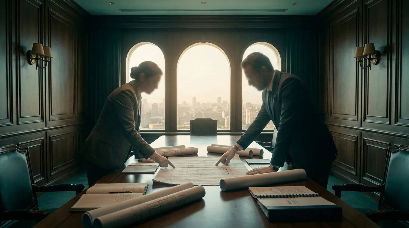 An advisory session in a meeting room